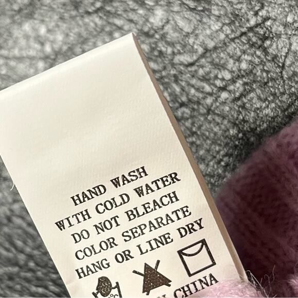 Dreamers By Debut Lavender Sweater Knit Crop Top M/L‎ - Picture 7 of 7